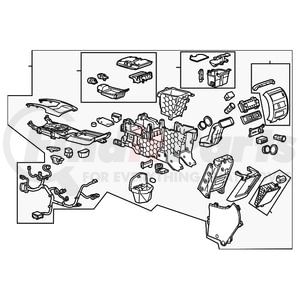 20855856 by GM - Center Console - Front, Black, Fits 2011 Cadillac SRX