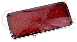 K70STR0-1 by TECNIQ - Brake / Tail / Turn Signal Light, 7 in.x 3 in., 9 LED, Steady Red Lens