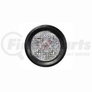 T40RC0T1 by TECNIQ - Stop/Turn/Tail Light, T40 Series, 4" Round, Clear Lens, Grommet Mount, 3 Pole