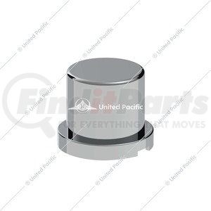 10757CB by UNITED PACIFIC - Wheel Lug Nut Cover - 15/16" x 1-3/16", Chrome, Plastic, Flat Top, Push-On
