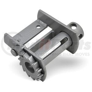 CC1572SP by QUALITY CHAIN - Winch, Under Mount, Bolt-On, with 2" Top Plate, Silver Powder Coat