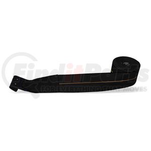 CC4305FHBLK by QUALITY CHAIN - Black Winch Strap with Flat Hook, 4 in. x 30 ft