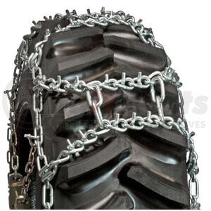 Quality Chain DUO266V Tire Snow Chain Tractor Duo Grip, V-Bar Link, H-Pattern, 10mm