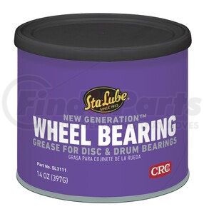 SL3111 by CRC - New Generation™ Wheel Bearing Grease for Disc and Drum Brakes, 14 Wt Oz