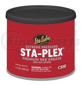 SL3191 by CRC - Sta-Plex™ Extreme Pressure Premium Red Grease, 14 Wt Oz