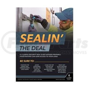 63965 by JJ KELLER - Transport Safety Risk Poster - Sealin' The Deal