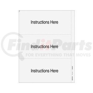 67950 by JJ KELLER - 1099 and 1099-NEC Perforated Laser Form - 3-Up, Blank, with Instructions