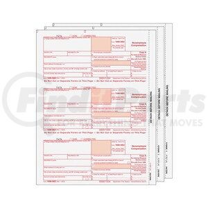 67969 by JJ KELLER - 1099-NEC Preprinted Laser Set - 3-Up, 3-Part