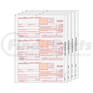 67970 by JJ KELLER - 1099-NEC Preprinted Laser Set - 3-Up, 4-Part