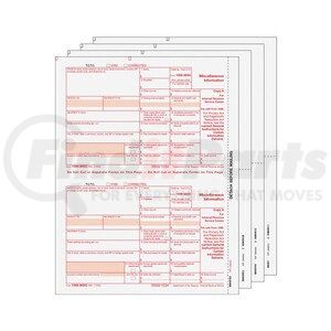 67963 by JJ KELLER - 1099-MISC Preprinted Laser Set - 2-Up, 4-Part