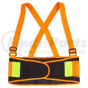 JJ Keller 65108 Back Support SAFEGEAR™ Hi-Vis Back Support Brace - 2X-Large, Spandex