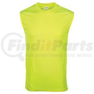 65150 by JJ KELLER - SAFEGEAR™ Hi-Vis Non-Certified Sleeveless T-Shirt With Pocket - 2XL, Lime