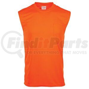 JJ Keller 65158 T-Shirt SAFEGEAR™ Hi-Vis Non-Certified Sleeveless T-Shirt With Pocket - 2XL, Orange
