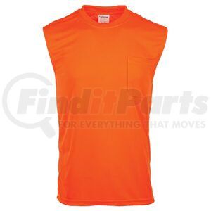 65155 by JJ KELLER - SAFEGEAR™ Hi-Vis Non-Certified Sleeveless T-Shirt With Pocket - M, Orange
