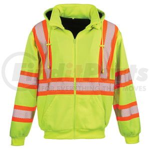JJ Keller 65190 Sweatshirt SAFEGEAR™ Hi-Vis Thermal-Lined Sweatshirt, Type R Class 3 - XL