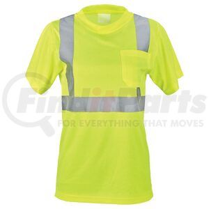 65501 by JJ KELLER - SAFEGEAR™ Women’s Fit Hi-Vis Type R Class 2 T-Shirt with Pocket - Small, Lime