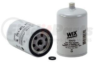 33472 by WIX FILTERS - WIX Spin-On Fuel/Water Separator Filter - Enhanced Cellulose, 16X1.5 MM