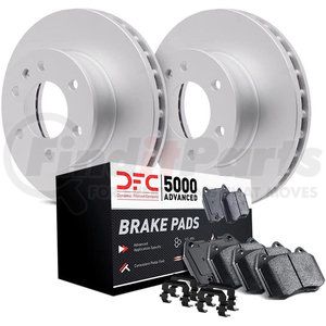 4512-80098 by DYNAMIC FRICTION COMPANY - GEOSPEC Coated Rotors with 5000 Brake Pads - Ceramic and Hardware