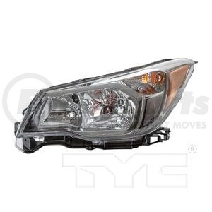 TYC 20-9444-90-1 Headlight Driver Side (LH) Headlight, Plastic Housing, Halogen, Clear/Amber Lens