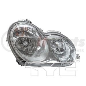 20-6979-00 by TYC - Right Headlight Assembly - Clear Lens, Halogen Bulbs, Plastic Housing, SAE/DOT Compliant