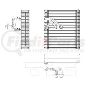 97211 by TYC -  A/C Evaporator Core