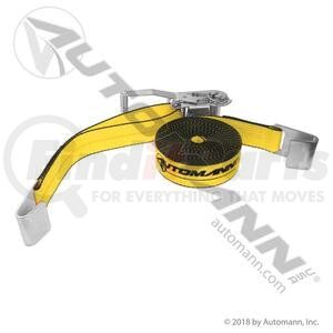 573.A230FH by AUTOMANN - Ratchet Tie Down Strap - Yellow, 2.0in x 30ft, Flat Hooks, 3,335lbs W.L.L.