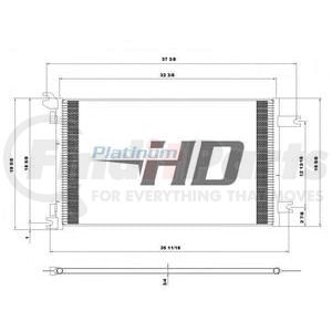 HDH010683P by NAVISTAR - 2010-14 International Prostar; Premium AC Condenser Without Mounting Kit  Height 32 3/8Width 19 5/8Depth 3/4Inlet Block fittingOutlet Block fittingDesign     Parallel FlowMake InternationalModel ProstarStart Year  2010End Year  2014N