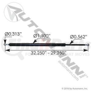 A99618 by AUTOMANN - Hood Assist Strut - For Peterbilt 567, 579 and 587 Applications