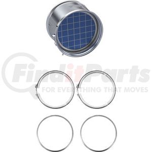 BJ0711-C by SKYLINE EMISSIONS - Diesel Particulate Filter (DPF) Kit, with (2) Gaskets, with (2) Clamps, EPA17, for Cummins B6.7, L9