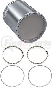CJ1202-C by SKYLINE EMISSIONS - DPF KIT CONSISTING OF 1 DPF, 2 GASKETS, AND 2 CLAMPS