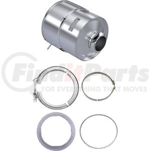 CJ0428-C by SKYLINE EMISSIONS - Diesel Oxidation Catalyst (DOC) Kit, w/ (2) Gaskets, w/ (2) Clamps, EPA10, Cummins ISC 8.3 / ISL 9 and Paccar PX8