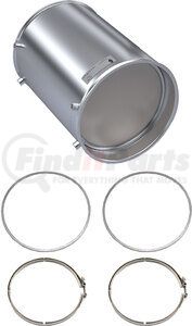 CJ1205-C by SKYLINE EMISSIONS - DPF KIT CONSISTING OF 1 DPF, 2 GASKETS, AND 2 CLAMPS