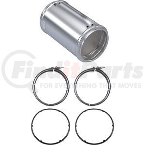 CK1406-C by SKYLINE EMISSIONS - Diesel Particulate Filter (DPF) Kit, with (2) Gaskets, with (2) Clamps, EPA07, Caterpillar C7/C15