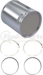 DN1501-C by SKYLINE EMISSIONS - Diesel Particulate Filter (DPF) Kit - with 2 Gaskets and 2 Clamps