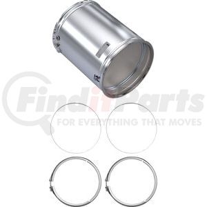 DQ1202-C by SKYLINE EMISSIONS - Diesel Particulate Filter (DPF) Kit, w/ (2) Gaskets, w/ (2) Clamps, EPA10 /EPA13, Series DD13/DD15