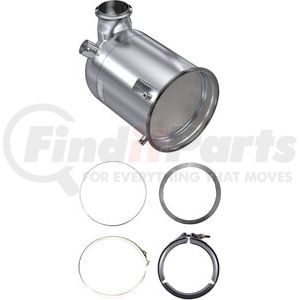 DNT504-C by SKYLINE EMISSIONS - Diesel Oxidation Catalyst (DOC) Kit, w/ (2) Gaskets, w/ (2) Clamps, EPA07, Series 60, DD13/DD15 and MBE 4000