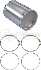 LJ1204-C by SKYLINE EMISSIONS - DPF KIT CONSISTING OF 1 DPF, 2 GASKETS, AND 2 CLAMPS