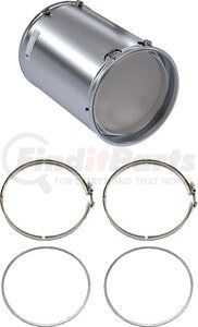 LJ1206-C by SKYLINE EMISSIONS - DPF KIT CONSISTING OF 1 DPF, 2 GASKETS, AND 2 CLAMPS