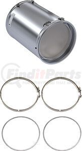 LJ1207-C by SKYLINE EMISSIONS - Diesel Particulate Filter (DPF) Kit, w/ (2) Gaskets, w/ (2) Clamps, EPA13, Cummins ISC 8.3 and ISL 9