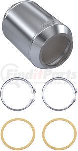 MK1223-C by SKYLINE EMISSIONS - Diesel Particulate Filter (DPF) Kit, with (2) Gaskets, with (2) Clamps, EPA07, Navistar MaxxForce