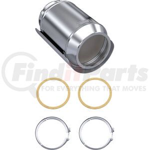 MJ1222-C by SKYLINE EMISSIONS - DPF KIT CONSISTING OF 1 DPF, 2 GASKETS, AND 2 CLAMPS