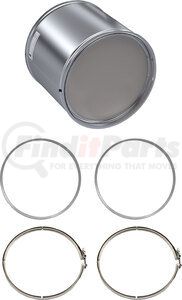 MN1002-C by SKYLINE EMISSIONS - Diesel Particulate Filter (DPF) Kit, with (2) Gaskets, with (2) Clamps, EPA07, for Cummins ISM / ISL