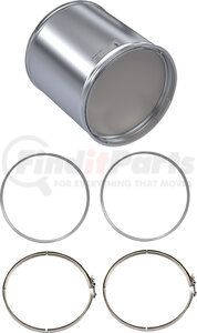 VN1205-C by SKYLINE EMISSIONS - DPF KIT CONSISTING OF 1 DPF, 2 GASKETS, AND 2 CLAMPS