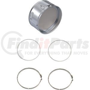 VNB402-C by SKYLINE EMISSIONS - Diesel Oxidation Catalyst (DOC) Kit, w/ (2) Gaskets, w/ (2) Clamps, EPA07, Volvo/Mack D13/MP8 and D16/MP10
