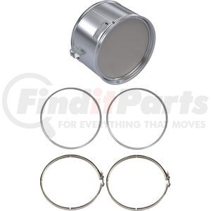 XN0502-C by SKYLINE EMISSIONS - Diesel Oxidation Catalyst (DOC) Kit, with (2) Gaskets, with (2) Clamps, EPA07, for Cummins ISX