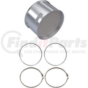 XN0525-C by SKYLINE EMISSIONS - Diesel Oxidation Catalyst (DOC) Kit, with (2) Gaskets, with (2) Clamps, EPA07, for Cummins ISX