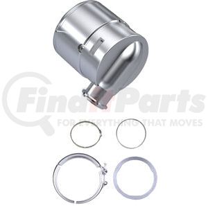 XN0638-C by SKYLINE EMISSIONS - Diesel Oxidation Catalyst (DOC) Kit - with (2) Gaskets and (2) Clamps, EPA10, for Cummins ISX