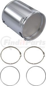 XN1107-C by SKYLINE EMISSIONS - DPF KIT CONSISTING OF 1 DPF, 2 GASKETS, AND 2 CLAMPS