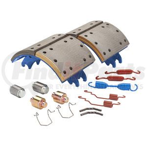 GG4692DQ2J by HALDEX - Drum Brake Shoe Kit - Rear, New, 2 Brake Shoes, with Hardware, FMSI 4692, for use with Dana 2nd Generation
