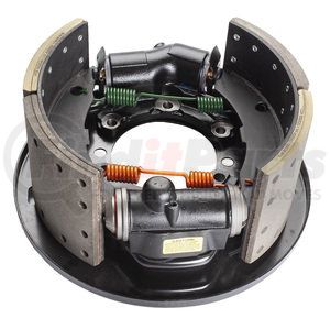 RH202272X by HALDEX - LikeNu Backplate Assembly - Rear, with Shoes, Remanufactured, LH